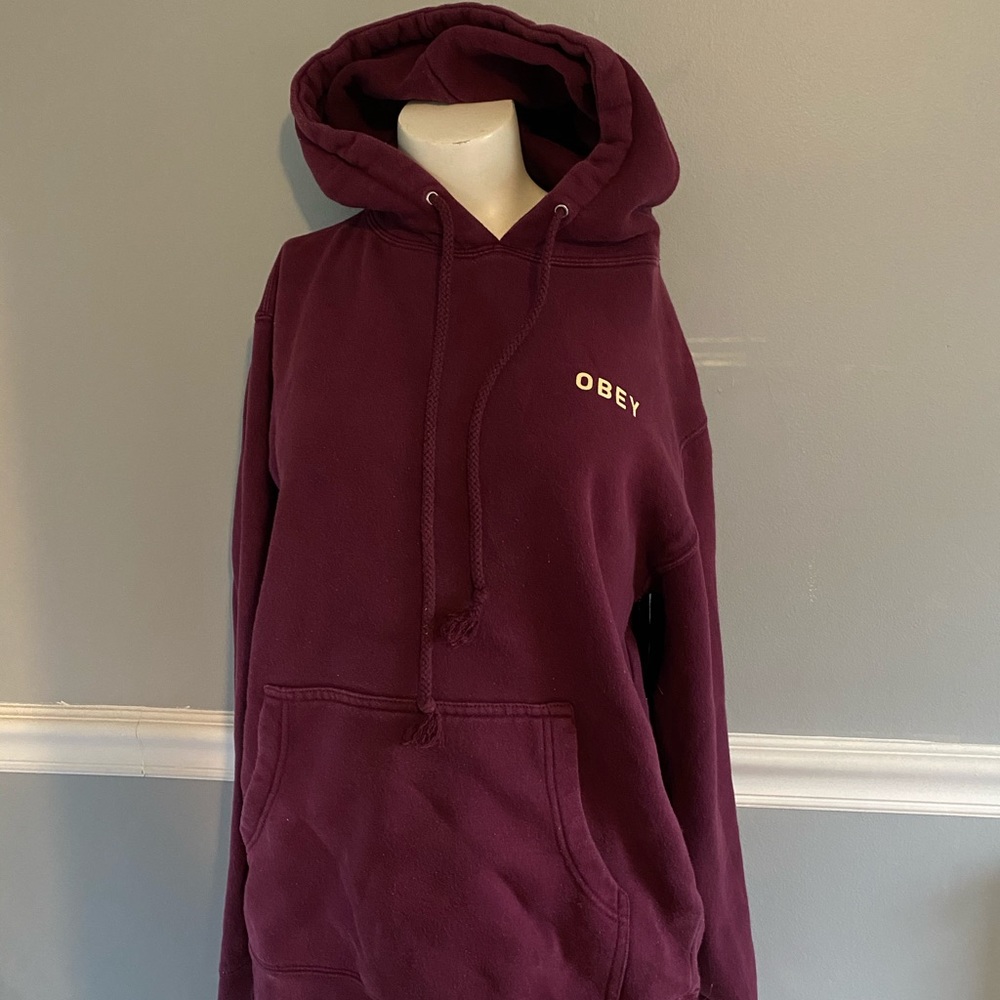 Maroon obey hoodie